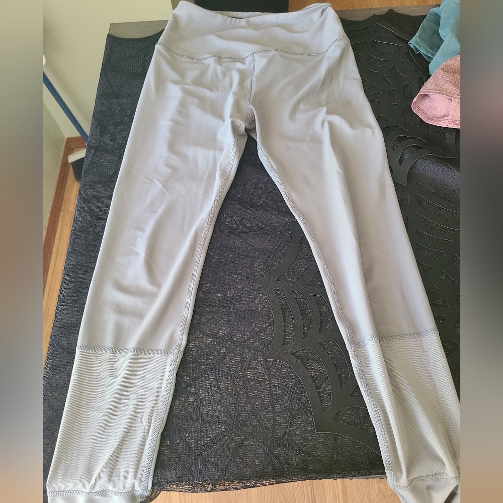 Grey Ryderwear Leggings with Mesh